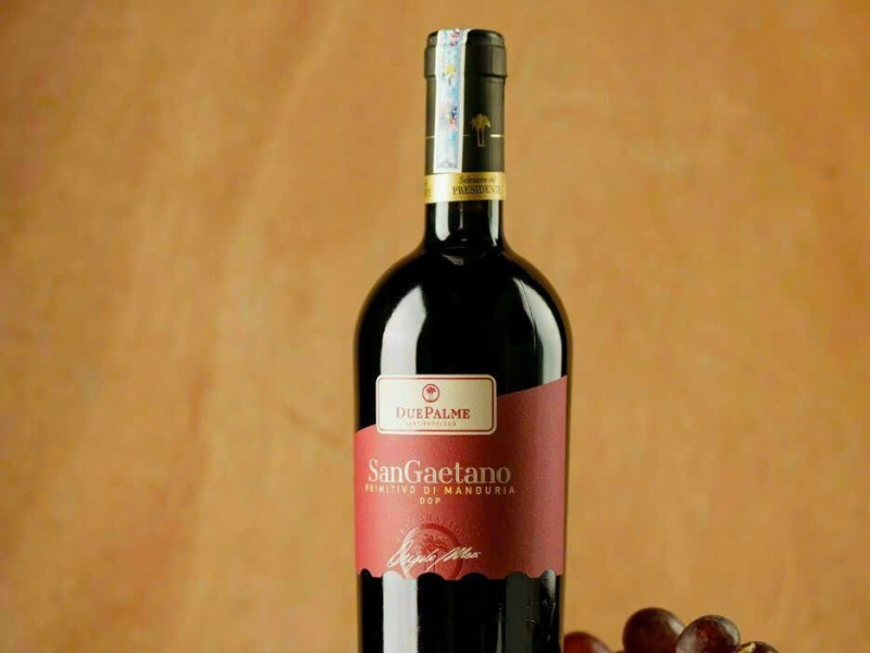 Rượu Vang Due Palme Sangaetano Primitivo Di Mandura D.O.P